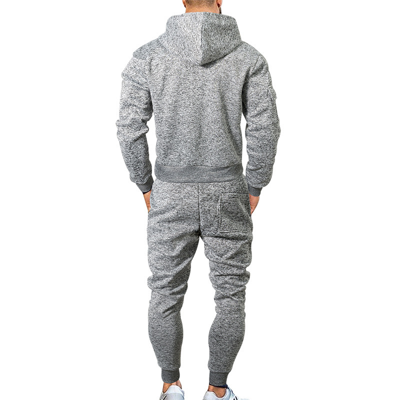 new Autumn Winter track suit Hoodies Pants Two Piece Set Men s Hoodies Tracksuits Jogger Pants thick Warm Clothes Men pullover trousers pants Sets 2pc