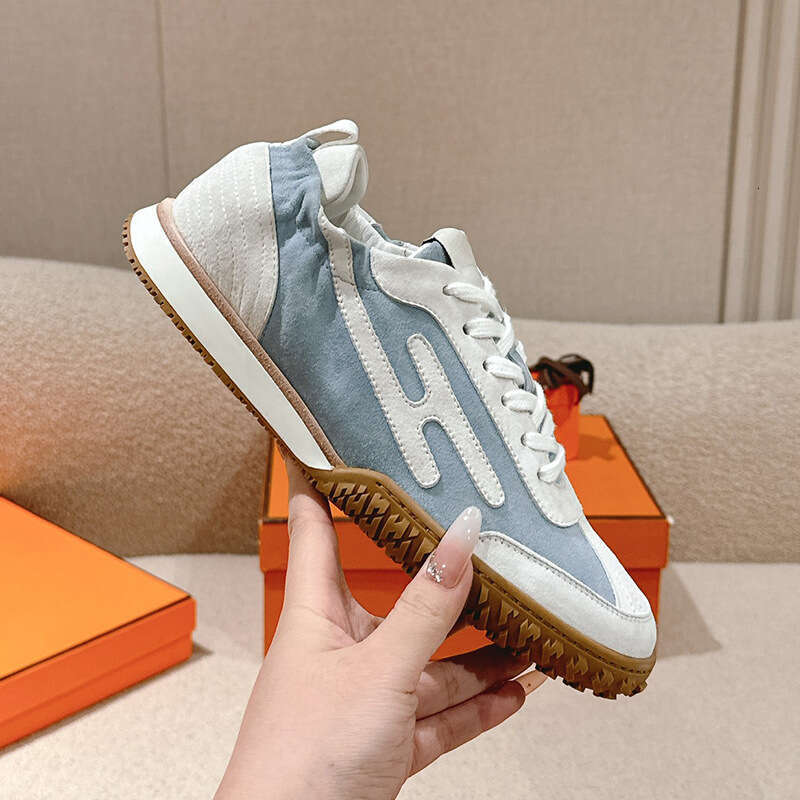 H Brand New JET Series Genuine Leather Flat White Forrest Gump Training Couple Sports Fashion Casual Shoes for Men and Women a2