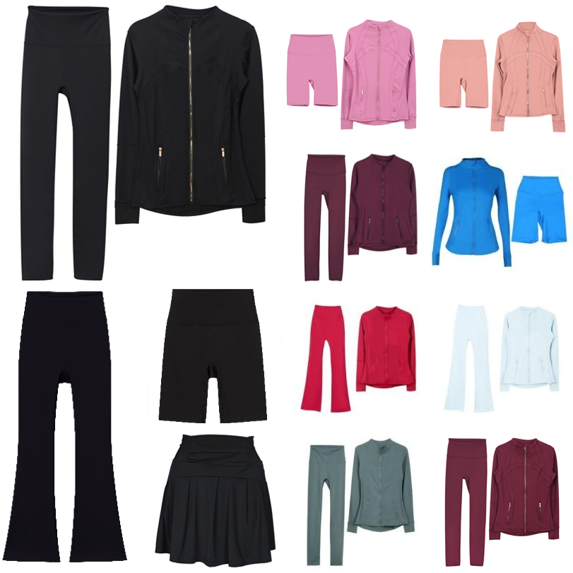 Workout Set Yoga Jacket Sets Women Cropped Jacket Workout Sport Sweatshirt Fitness Jacket Sports Quick Dry Activewear Coat Top Zip Up Sportwear Solid Colour Suits