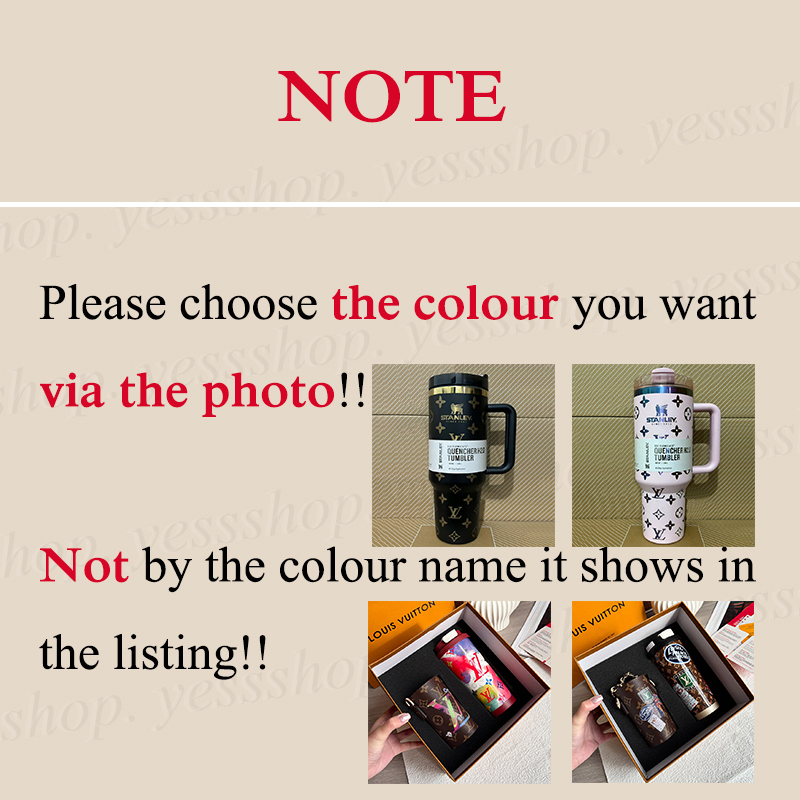 40oz Stainless Steel Tumbler 2.0 With Handle LOGO Lid Straw Big Capacity Water Bottles for Car