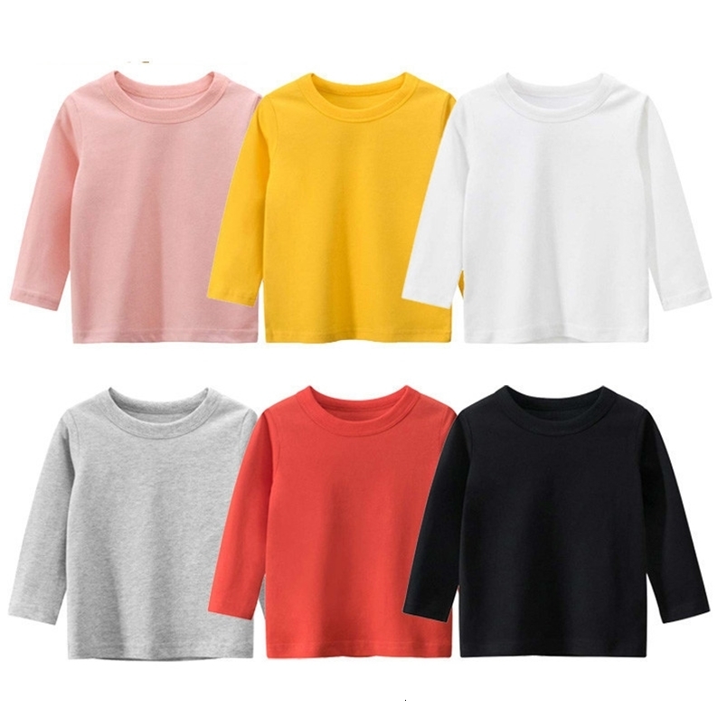 Melario Boys T-shirt Girls Clothing New Autumn Spring Fashion Children Top Long Sleeve Girls Cute Clothes Kid Pullover 210412