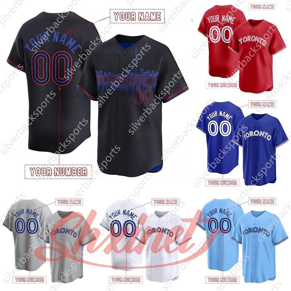 11 Bichette 27 Vladimir Guerrero Jr. Baseball Jersey Yariel Rodriguez George Springer Scherzer Ernie Clement Joey Loperfido Davis Schneider From Siverbacksports
