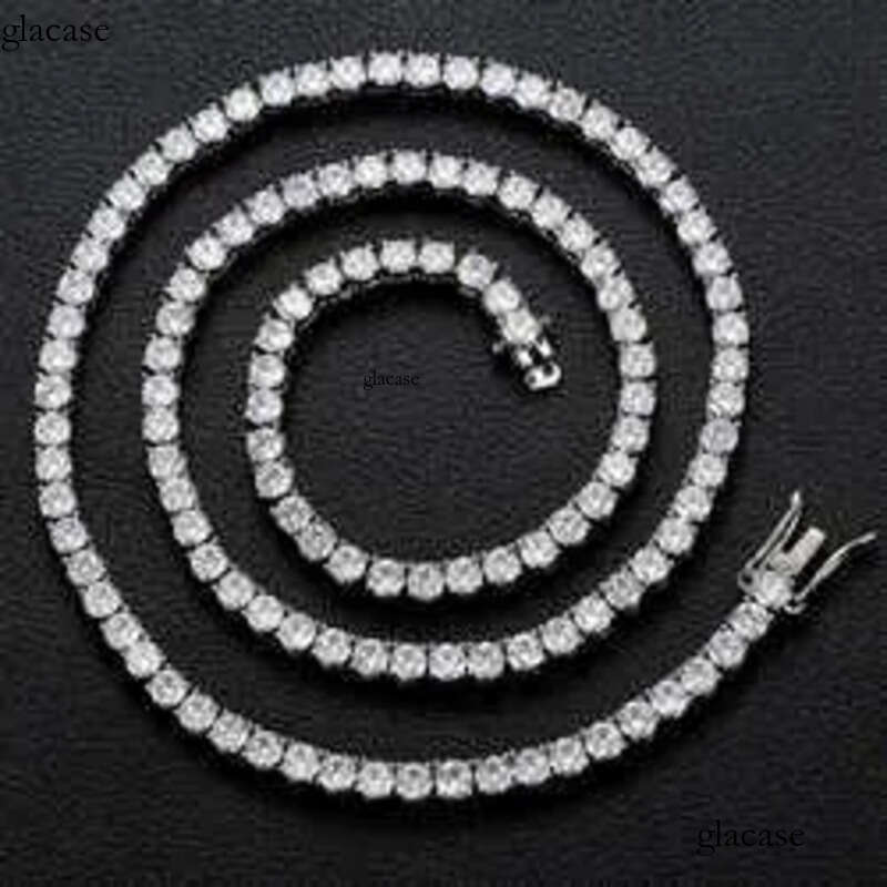 Pendant Necklaces Designer Jewelry Dropshipping Local US Stock Sterling Sier VVS Moissanite Dia Cluster Tennis Chain Necklace For Women 44