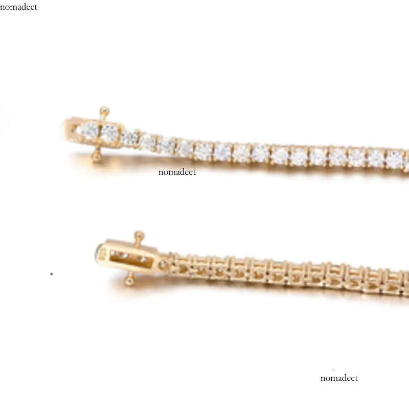 Hip hop Jewelry 6.5mm Sier VVS Dia necklace chain Fashion Iced out Moissanite Tennis Chain 38