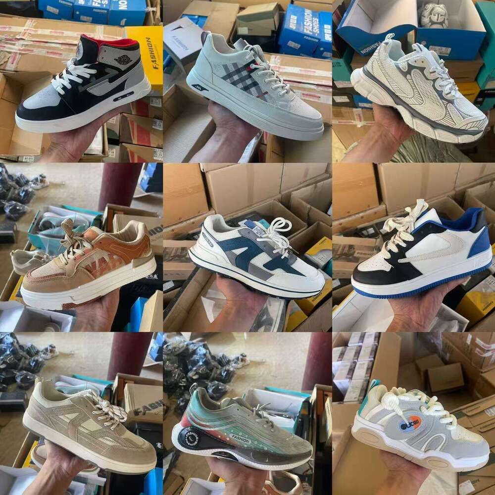 Wenzhou Cheap Low Price Shoes Men's Sports Slippers Running Bulk Mix 62 e2
