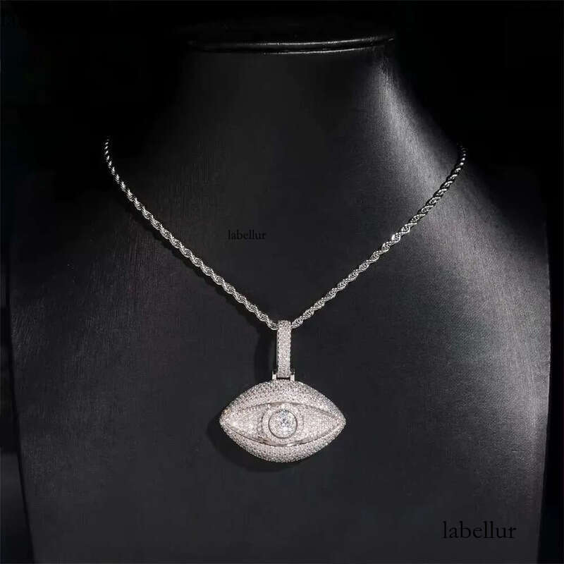 Classic Custom Sterling Sier Hip Hop Jewelry Iced Out VVS Moissanite Dia Pendant Necklace 6e