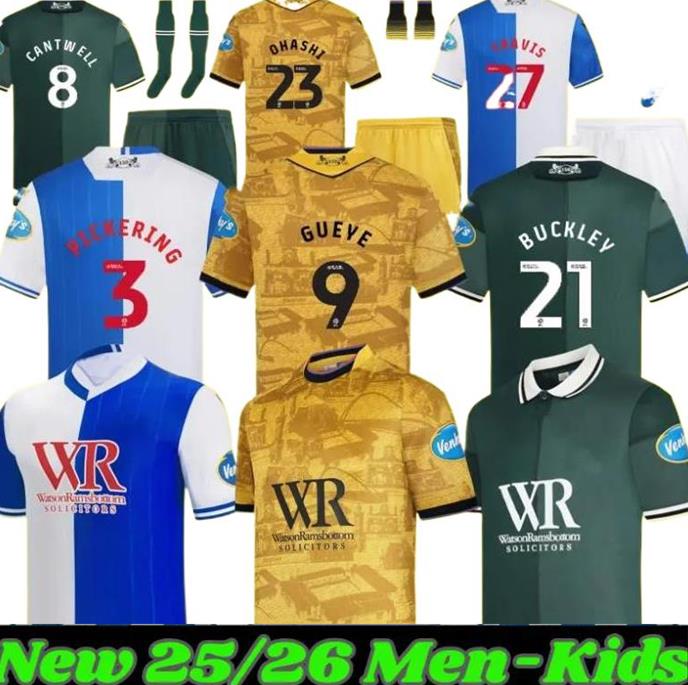 25/26 BlackburnS Rovers Soccer Jerseys HEDGES GALLAGHER TRAVIS TRONSTAD Football Shirts SIGURDSSON PICKERING