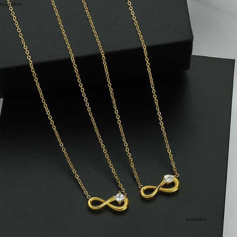 Fashionable titanium steel pendant necklace, beach collarbone chain, women's non fading jewelry 32