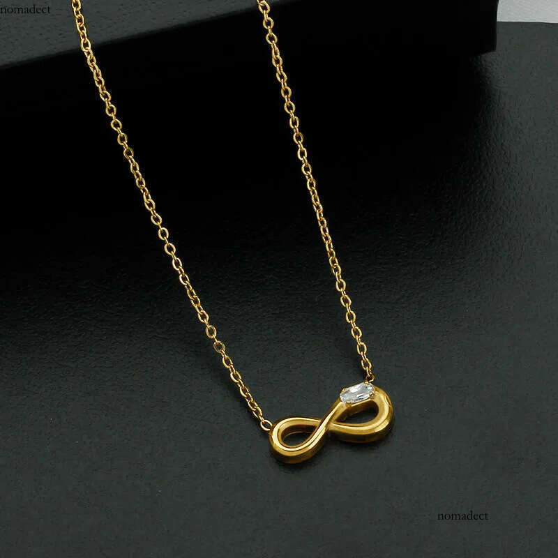 Fashionable titanium steel pendant necklace, beach collarbone chain, women's non fading jewelry 32