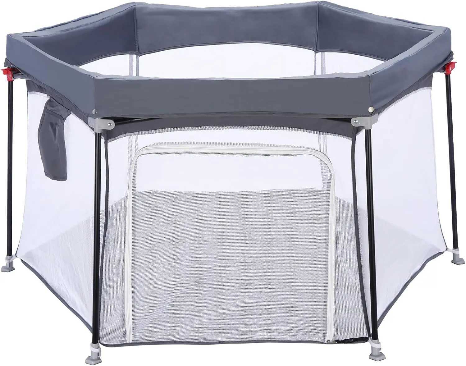 UBRAVOO Baby Playpen Foldable Hexagon Upgraded Sturdy Safety Playyard for ToddlersSoft Breathable MeshOutdoorIndoorHEXA606 C250929