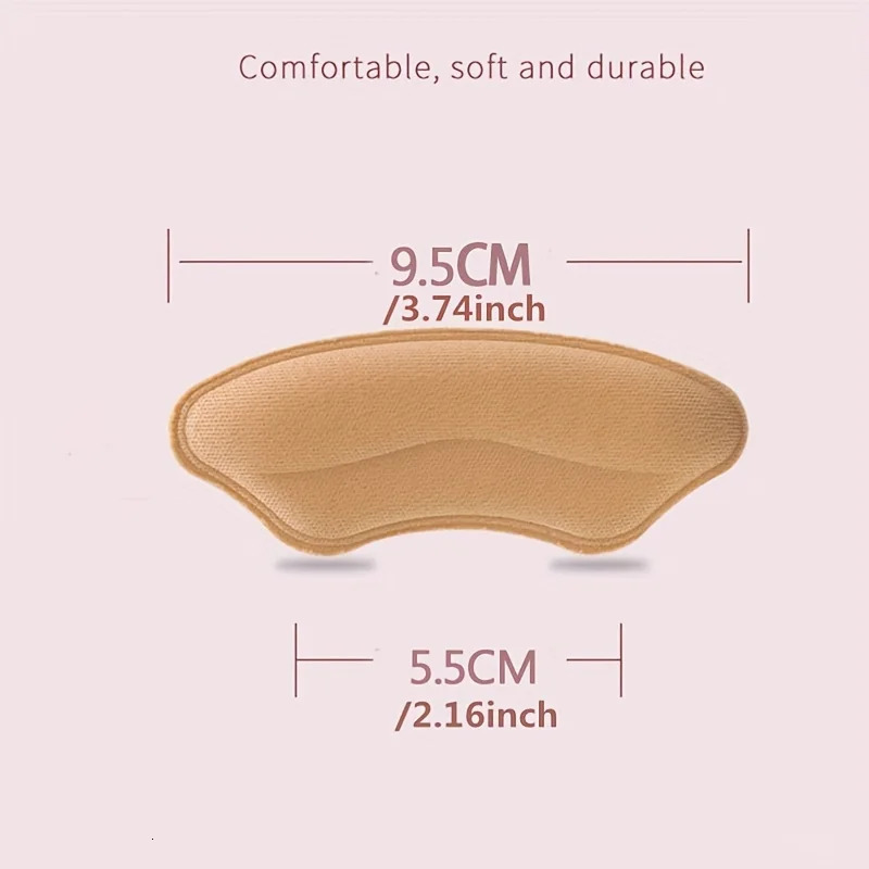 30pairs SelfAdhesive AntiSlip Shoe heel pads NonSlip Cushioned insolesSoft Foot Pads for High HeelsBoots Fits Loose Shoes 250929