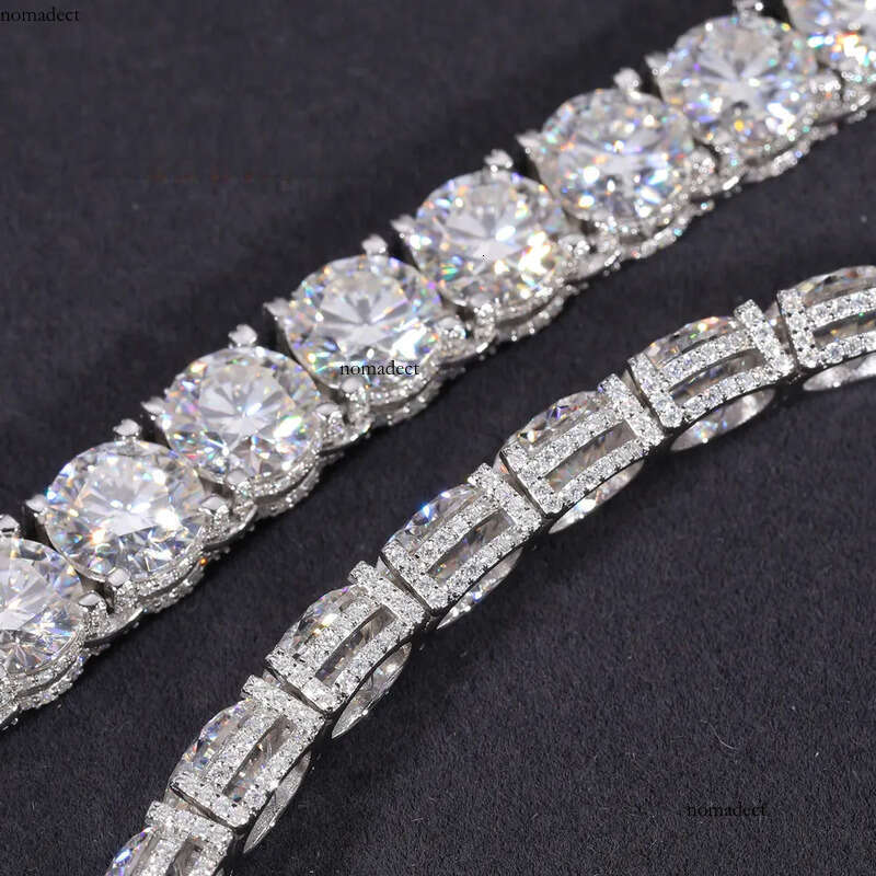 Elegant 3mm VVS Clarity Gold Plated Sier Hypoallergenic Gift Moissanite Tennis Chain 47