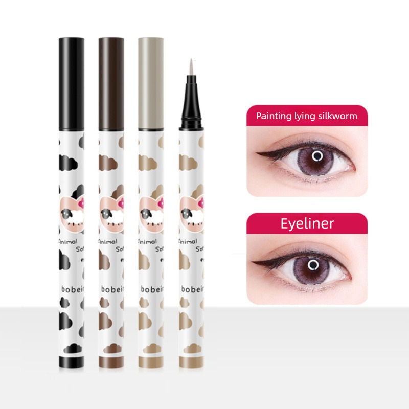 Eyeliner liquid pen - creating dimples, applying shading, waterproof, non-creaming, long-lasting. Ideal for beginners. Extremely fine and innovative coloring