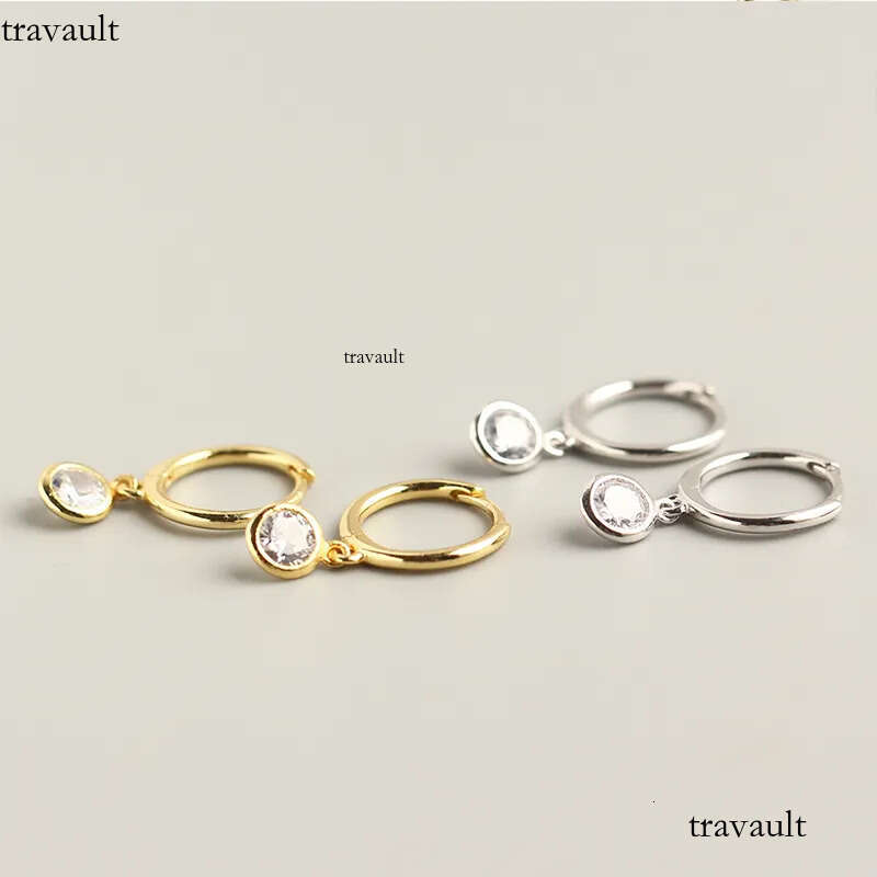 DJMAX 1CT for Women Top Original Sterling Sier Lady's Moissanite Dia Hoop Earrings New 2023