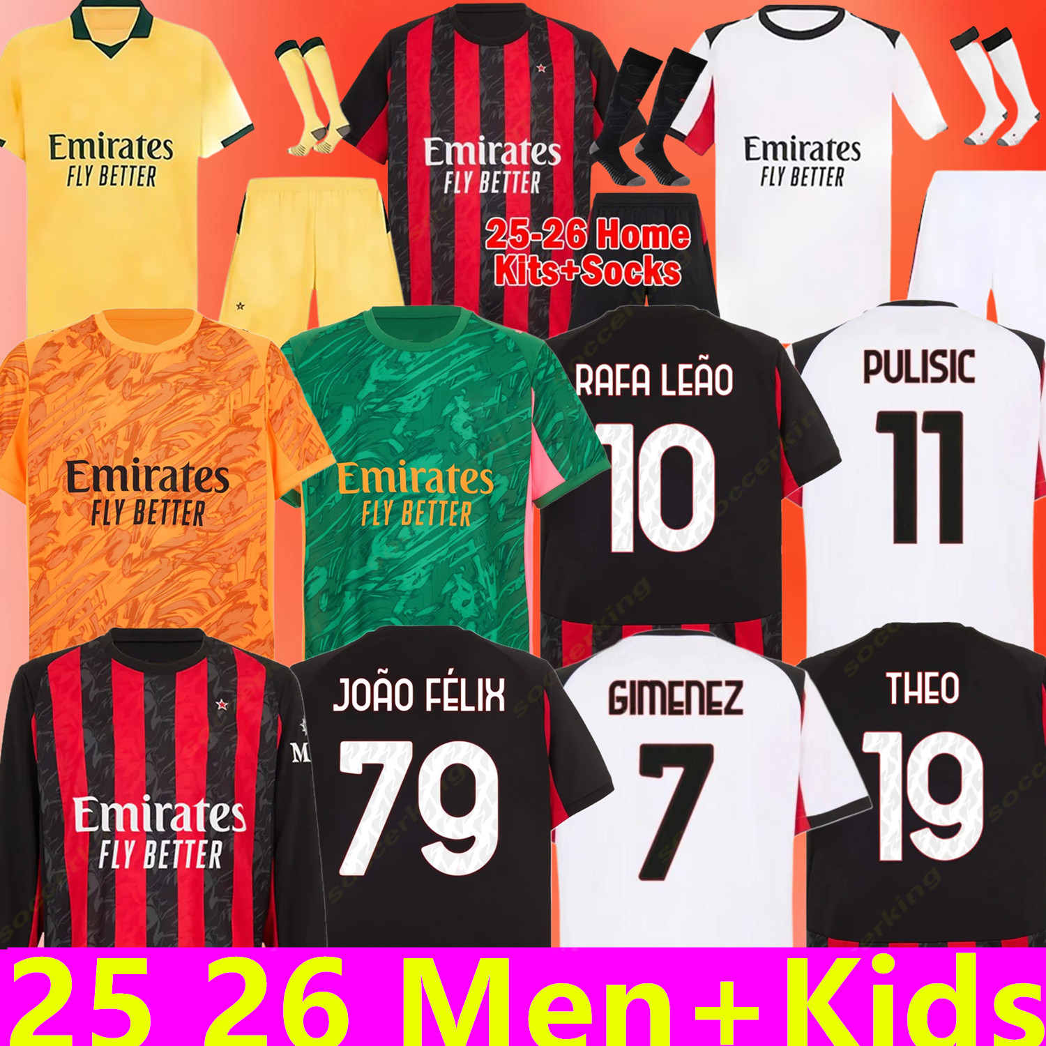 25 26 IBRAHIMOVIC GIROUD Soccer Jerseys 2025 2026 PULISIC THEO TONALI REIJNDERS Shirt ROMAGNOLI RAFA LEAO S.CASTILLEJO REIJNDERS LOFTUS-CHEEK Football uniform