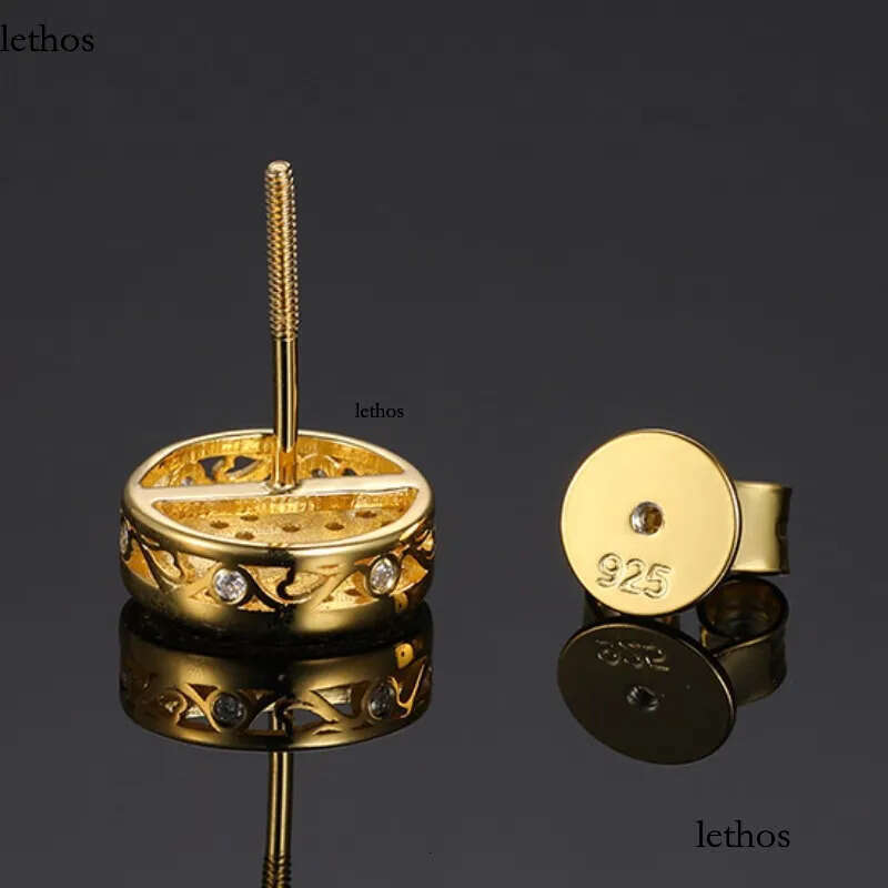 Top Selg Pass Dia Tester Fine Jewelry Sier Cross VVS Moissanite Stud Earrings for Men Women Gift 0a