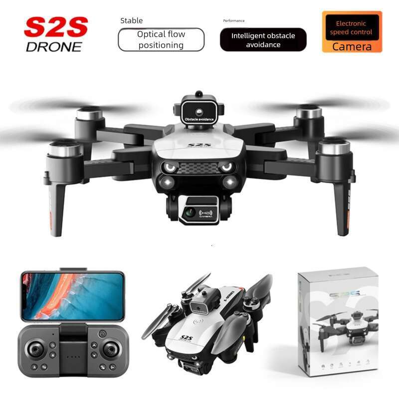 Brushless Motor S Foldable Drone Obstacle Avoidance Optical Flow Hover Quadcopter Electric Camera Remote Control Airplane