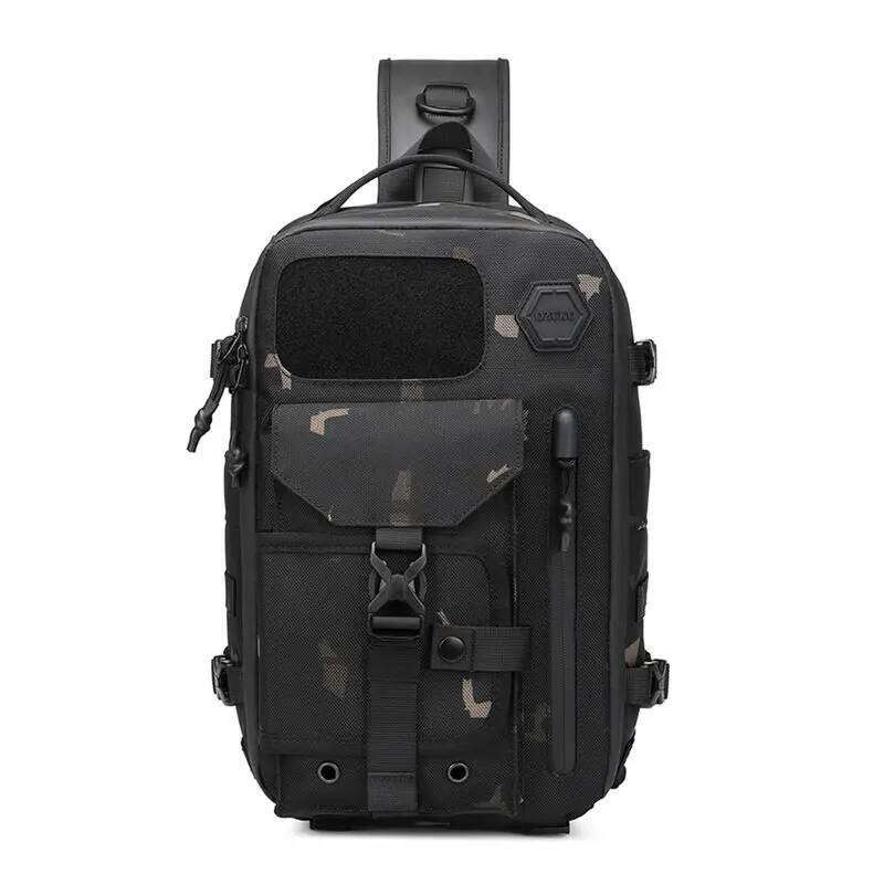 Designer Luxury Ozuko Cross Shoulder Bag Man Chest Waterproof Tactical Waist Messenger Bag Zipper Fashion Outdoor