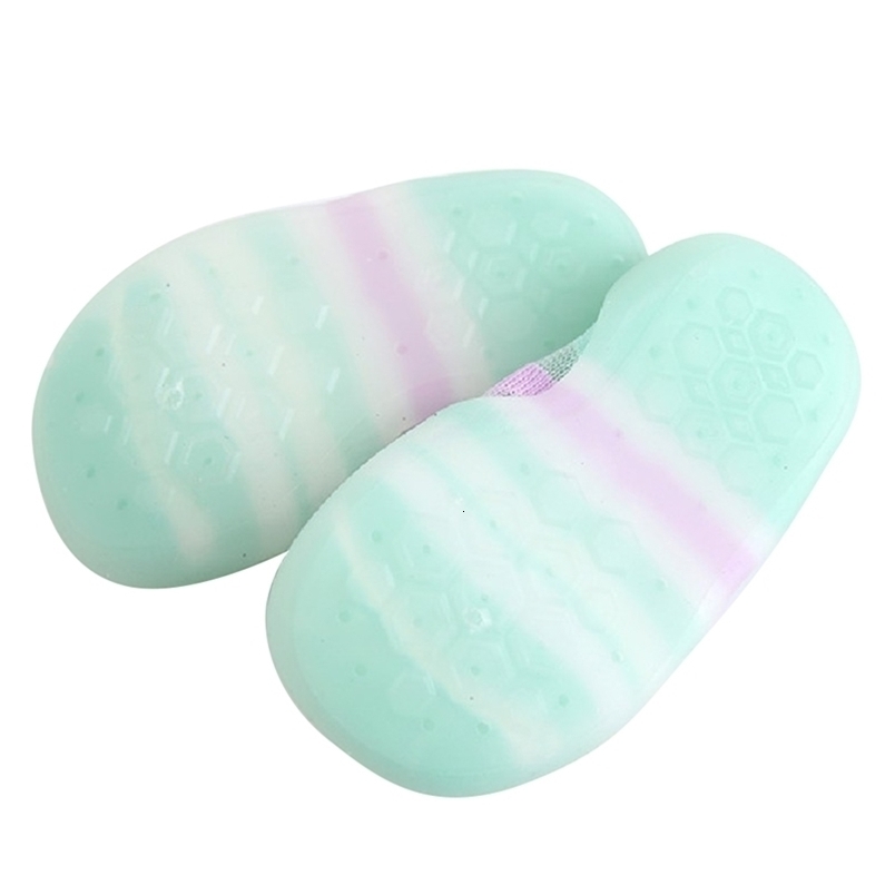 Toddler baby rubber sole shoes, breathable hollow mesh socks forerunner shoes, comfortable breathable shock absorption LJ201214