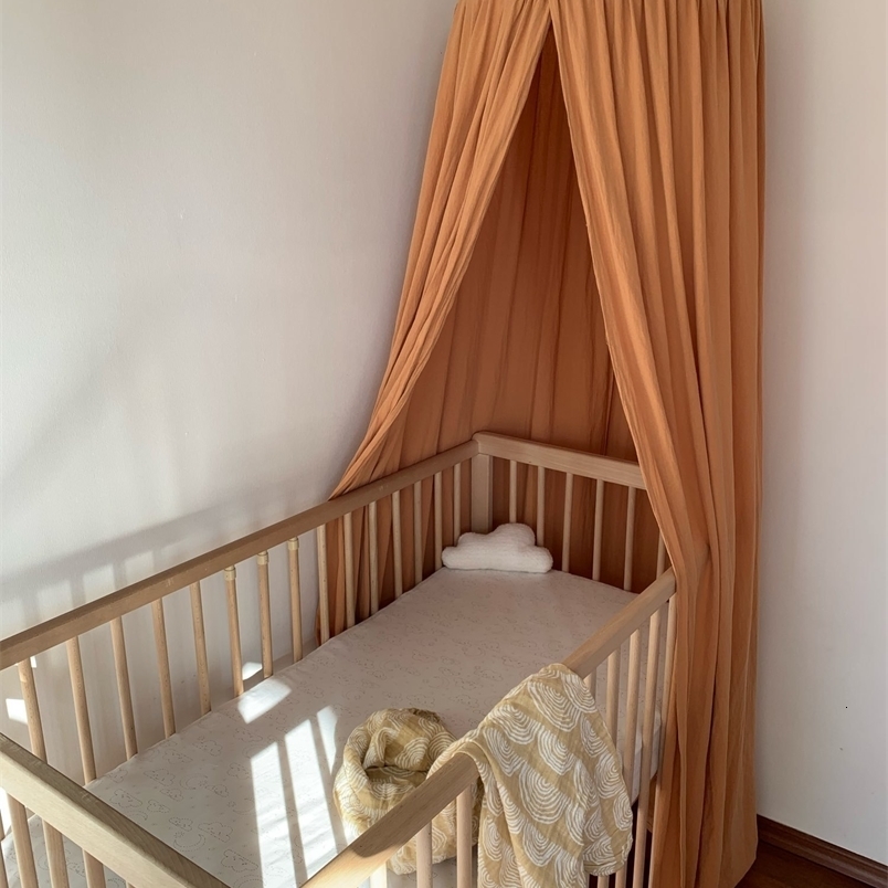 Crib Netting Cotton Baby Canopy Mosquito Children Room Decoration Crib Netting Baby Tent Cotton Hung Dome Baby Mosquito Net Pography Props 230510