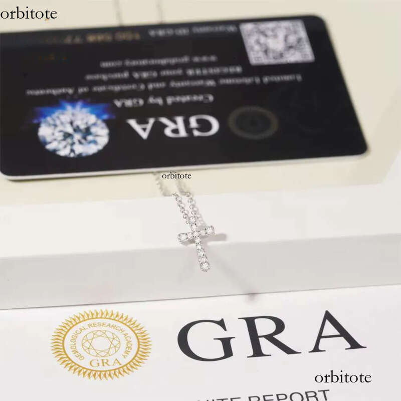 Pure Sterling Sier Jewelry Iced Out Design Moissanite for Women Wedding Gift Bling Cross Necklace bb