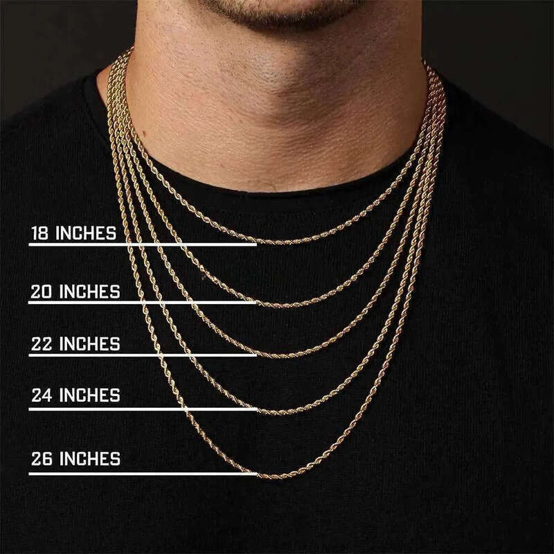 designer jewelry women gold necklace High Quality Gold Plated chain Stainless Steel Necklace For Women Men Golden rope chains gift 2-5mm