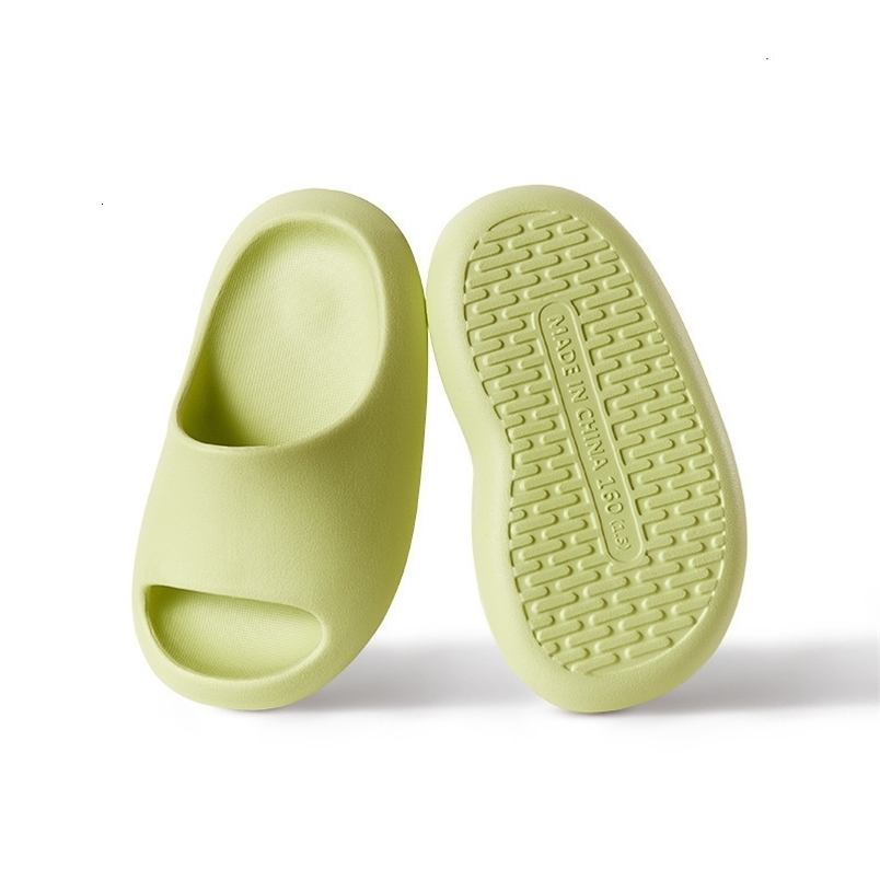 Slipper ZWF1753 Summer Children Slippers Solid Shoes Kids Toddler Baby Outdoor Eva Cartoon Print Cute Flat Children Beach Sandals 230710