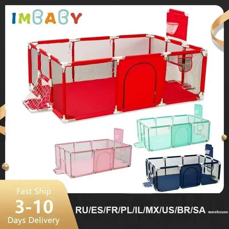 IMBABY Most Popular Playpen for Children Multiple Styles Baby Playpens Safety Barriers Fence Indoor Kids Play Yar Game Playpen C250929
