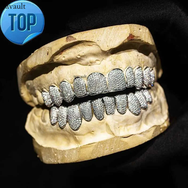 Belly Chains Custom Hip Hop Jewelry Sterling Sier Dia Iced Out Vvs Moissanite Grillz