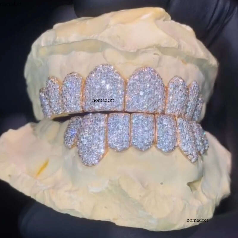 Hip Hop Custom Iced Out Moissanite Dia Grillz Teeth Sier Jewelry Best Price 89