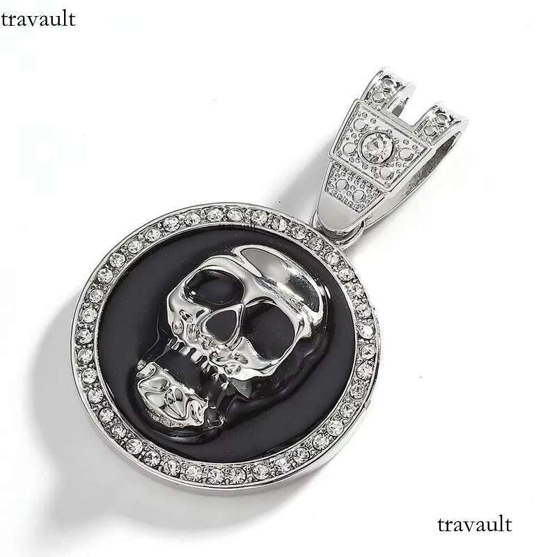 DHcollection 15MM Miami Cuban with Skull Pendant Chain for Men's Hip Hop Rapper Choker