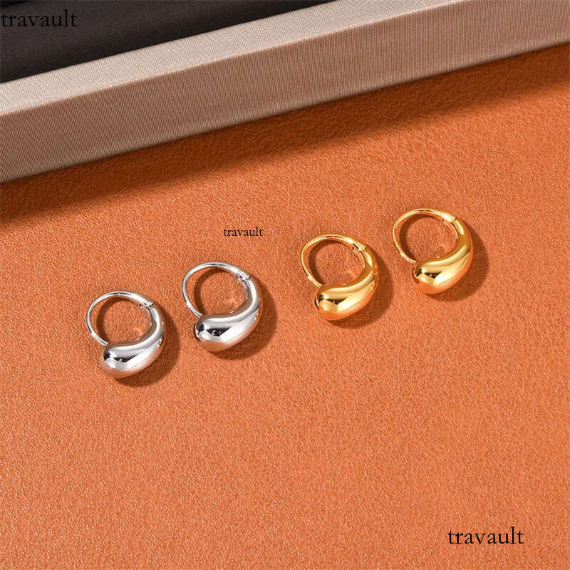 Minimalist Design Stud Pea Ear Buckle Earrings French Hepburn Style Ins Niche Temperament Commuter Mini Fashion Jewelry