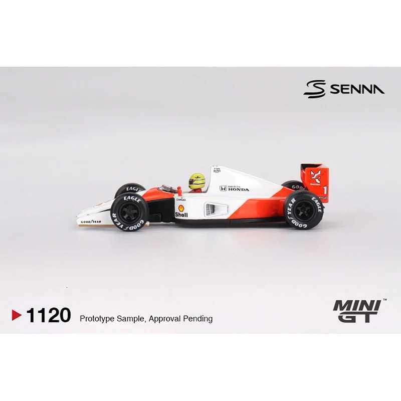 PreSale MINIGT 1120 164 McLaren MP46 1 Ayrton Senna 1991 Japanese Grand Prix 2nd Place Diecast Car Model Collection Toys Z250923