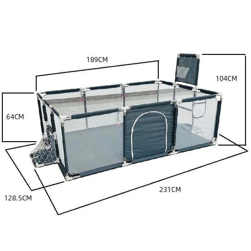 Playpens for Baby with Pull Rings Indoor Baby Playground Kids Balls Pool Activity Fence Baby Games Park Child Safety Barrier C250929