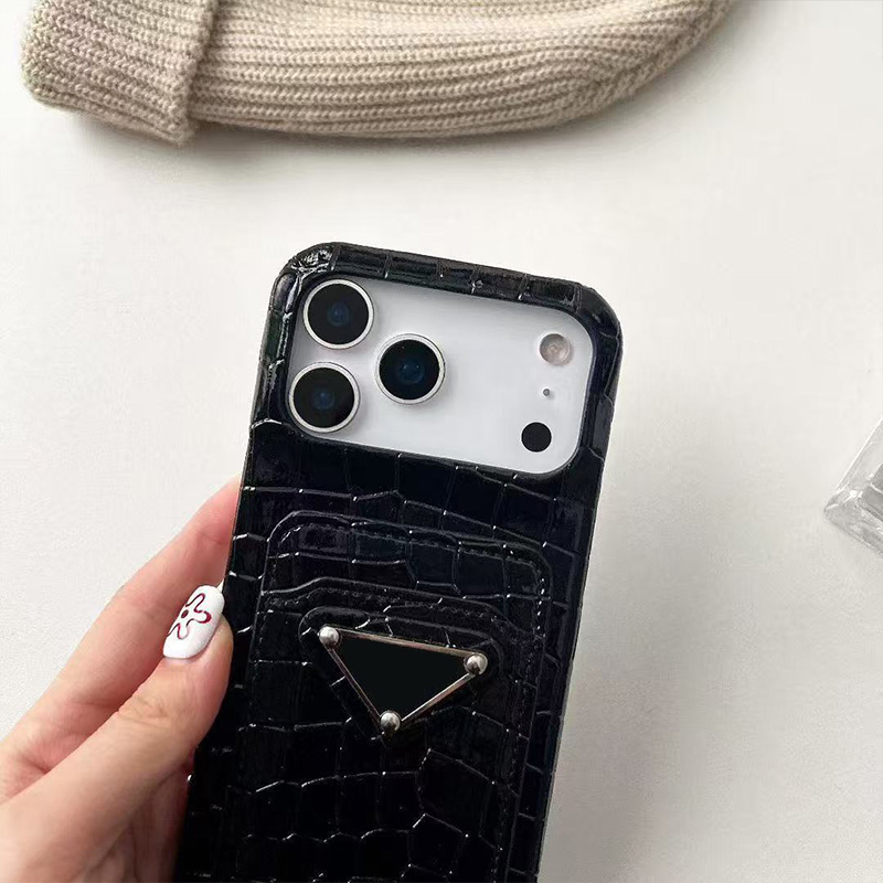 phone case Faux Crocodile Designer for Apple iPhone 17 Pro Max Case 16 15 14 Plus 13 12 Luxury PU Leather Velvet Lined Lens Bump Back Cover Fundas Coq