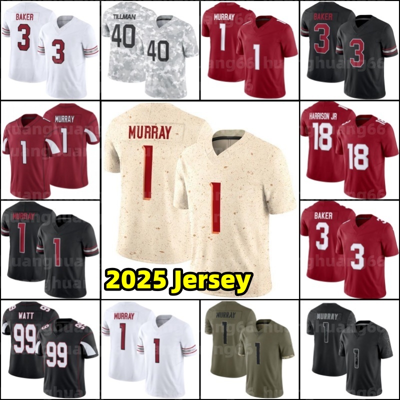 Marvin Harrison Jr. Darius Robinson Joshua Dobbs Kyler Murray Football Jersey Budda Baker JJ Watt James Conner Rondale Larry Fitzgerald Trey McBride