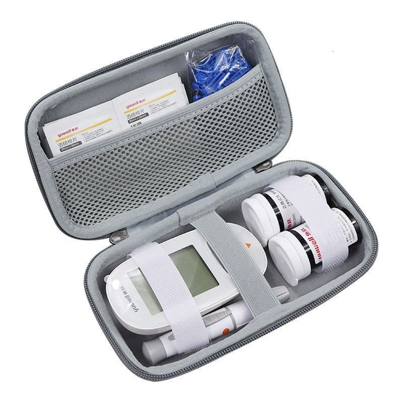new blood glucose meter bag suitable for shock resistant and pressure resistant hard shell storage fashion box portable storage bag designer bag handb