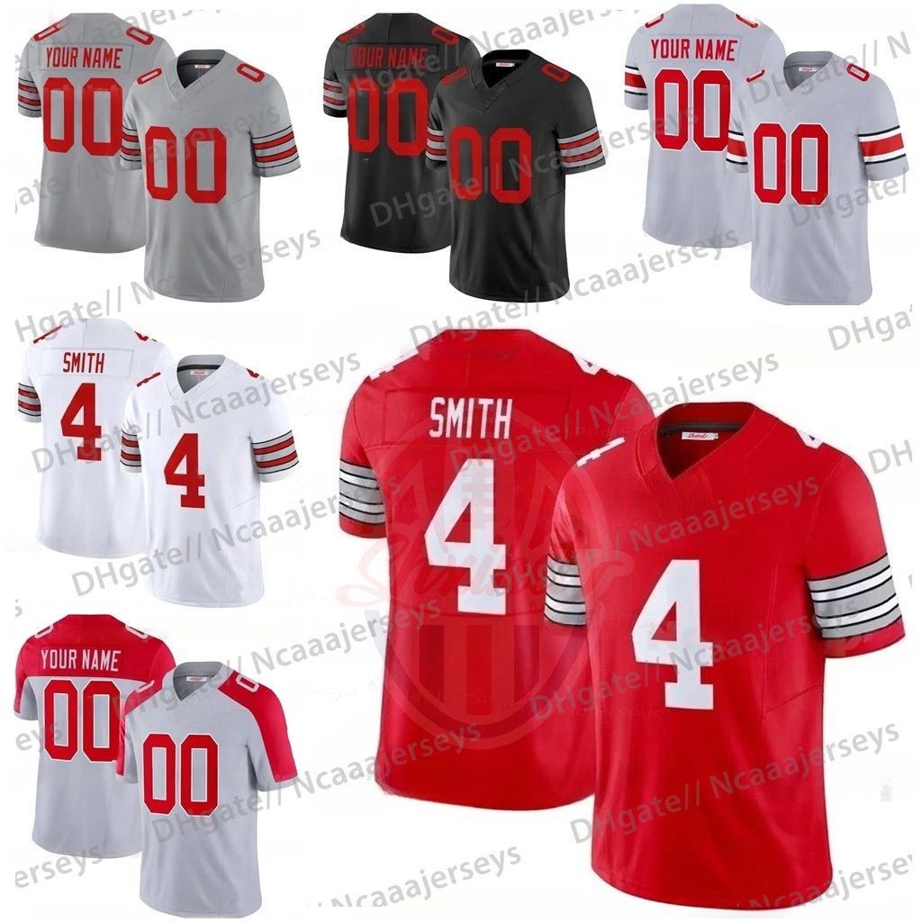 Custom Football Jerseys 4 Jeremiah Smith Jersey 33 Jack Sawyer Will Howard Caleb Downs Treveyon Henderson Denzel Burke Miyan Egbuka Ncaaajersey Store