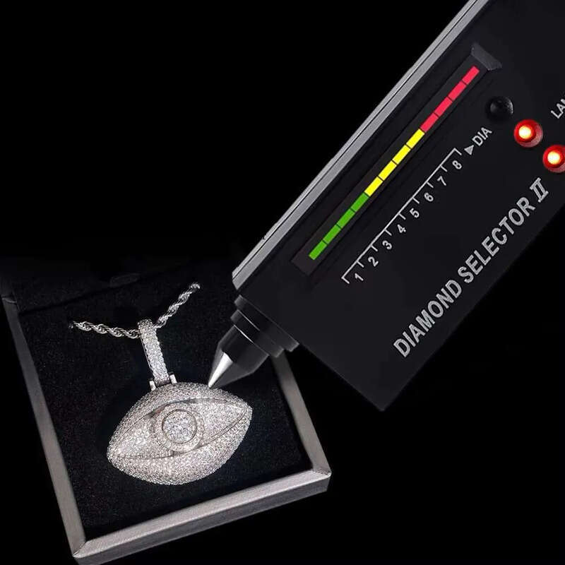 Classic Custom Sterling Sier Hip Hop Jewelry Iced Out VVS Moissanite Dia Pendant Necklace 6e