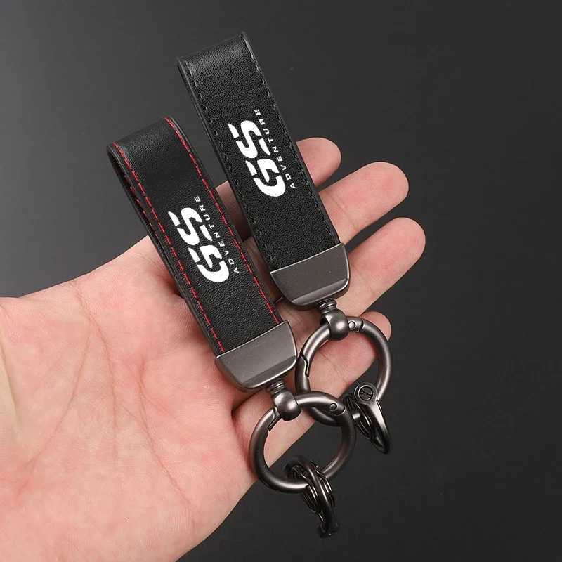 Highend leather motorcycle keychain horseshoe buckle jewelry For BMW R1200GS R1200 GS LC R1250GS Adventure R 1250 GS W250915