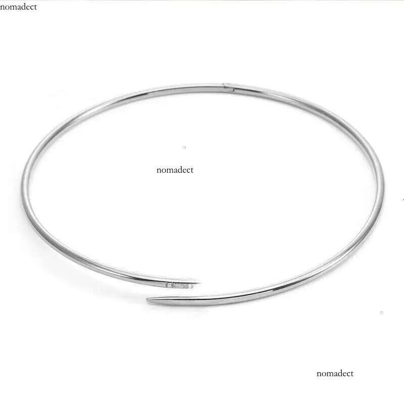 Thin Narrow Bangle for Women Men Stainless Steel Plated Gold Nail Bracelet Fashion Designer Jewelry Woman Christmas Gift 11