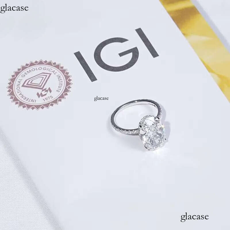 GIA IGI Certified CVD HPHT Lab Grown Created Dia 14k Solid Gold Oval Engagement Ring Fine Jewelry Rings for Women e2