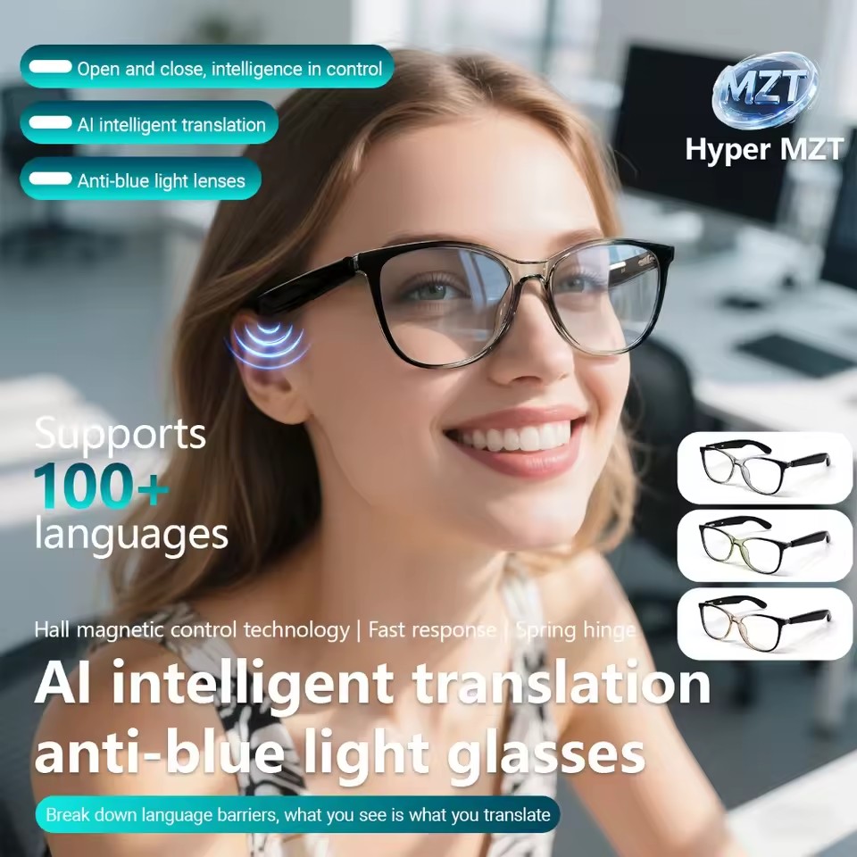 intelligent translation anti-blue light glasses Sunglasses Voice Remote Control Music Eyewear Waterproof Eyeglasses
