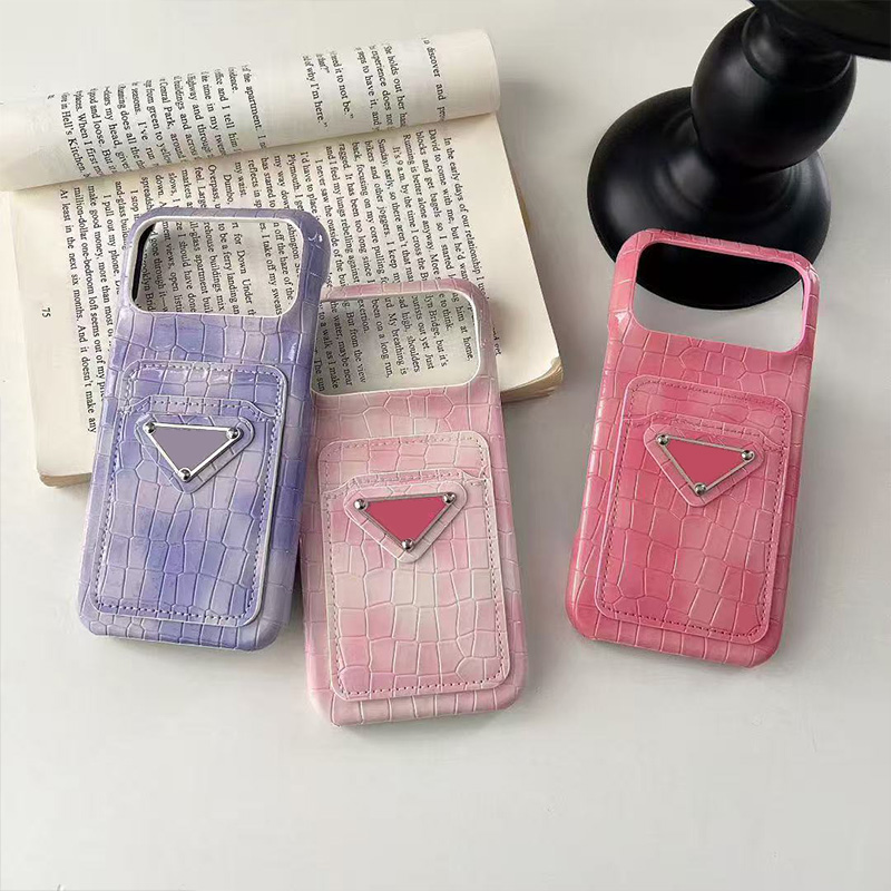 phone case Faux Crocodile Designer iPhone Case for Apple iPhone 17 Pro Max Case 16 15 14 Plus 13 12 Luxury PU Leather Velvet Lined Lens Bump Back Cover Fundas Coque Purple