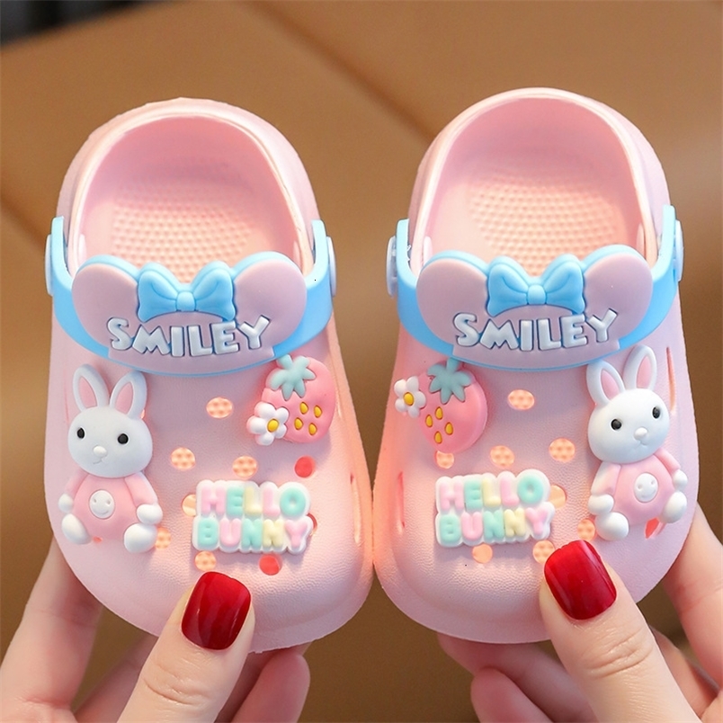 Slipper Summer Boys and Girls Home Slippers Cute Children Hole Shoes Breathable Kids Beach Sandals Soft Bottom Baby Slides Toddler 230710