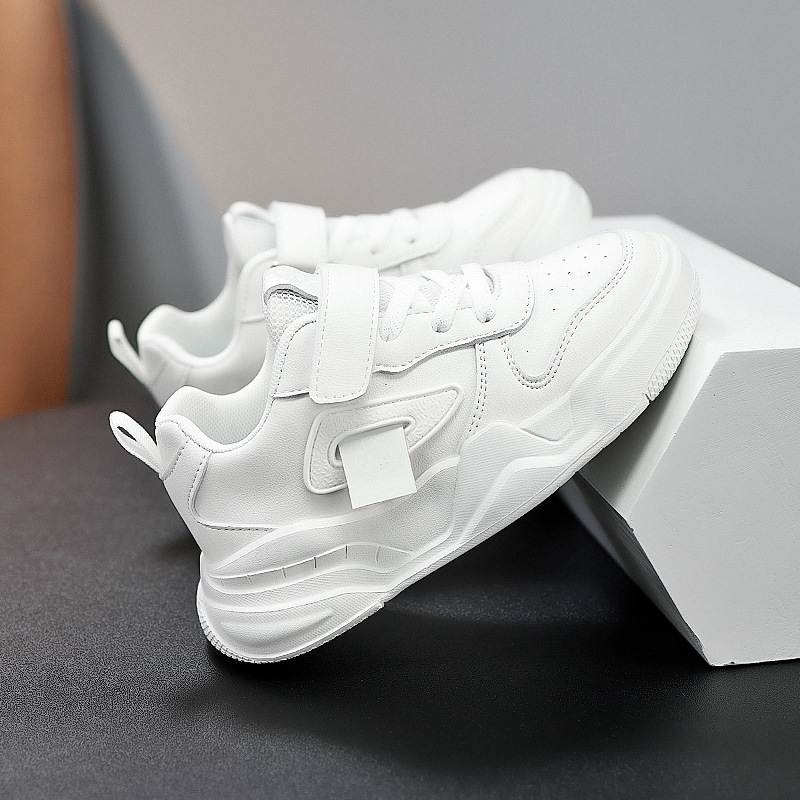 White Children's Leather Shoes White Sports Designer Shoes Designer Shoes Men's And Women's Children's Shoes Fashionable Autumn Ne