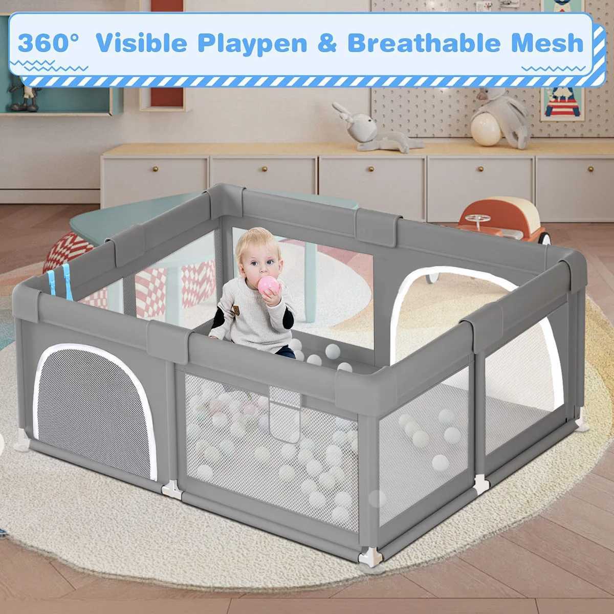 Baby Playpen for Children Play Area Baby Playground 6 Month6 Years Old Kids Ball Pit Playpen Indoor Baby Safety Fence C2509291