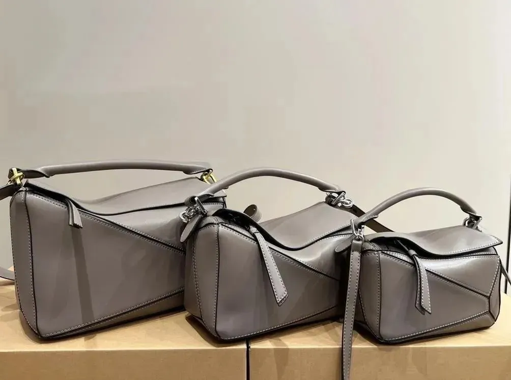 Puzzles Bag shangdbag soft cowhide shoulder loewlbag Designer Geometric Figure High Quality Leather Montage Women Crossbody Clutch lw Handbag 71c