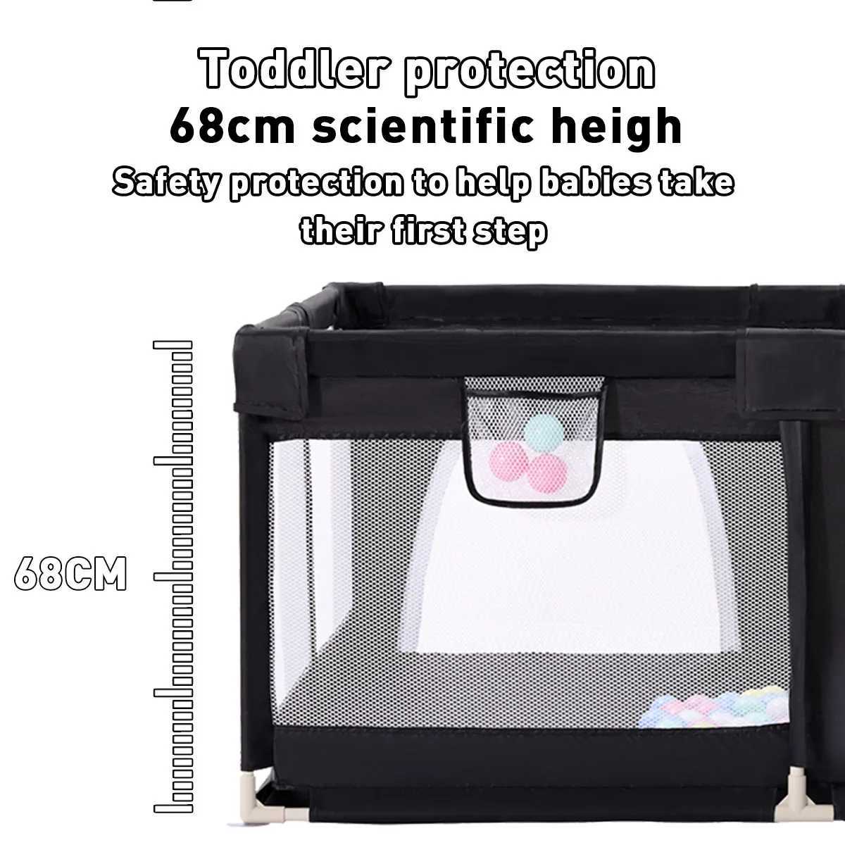 Indoor Baby Fence 6 Months to 6 Years Child Proof Activity Center Foldable Game Zone with Balls Baby Playpen C250929