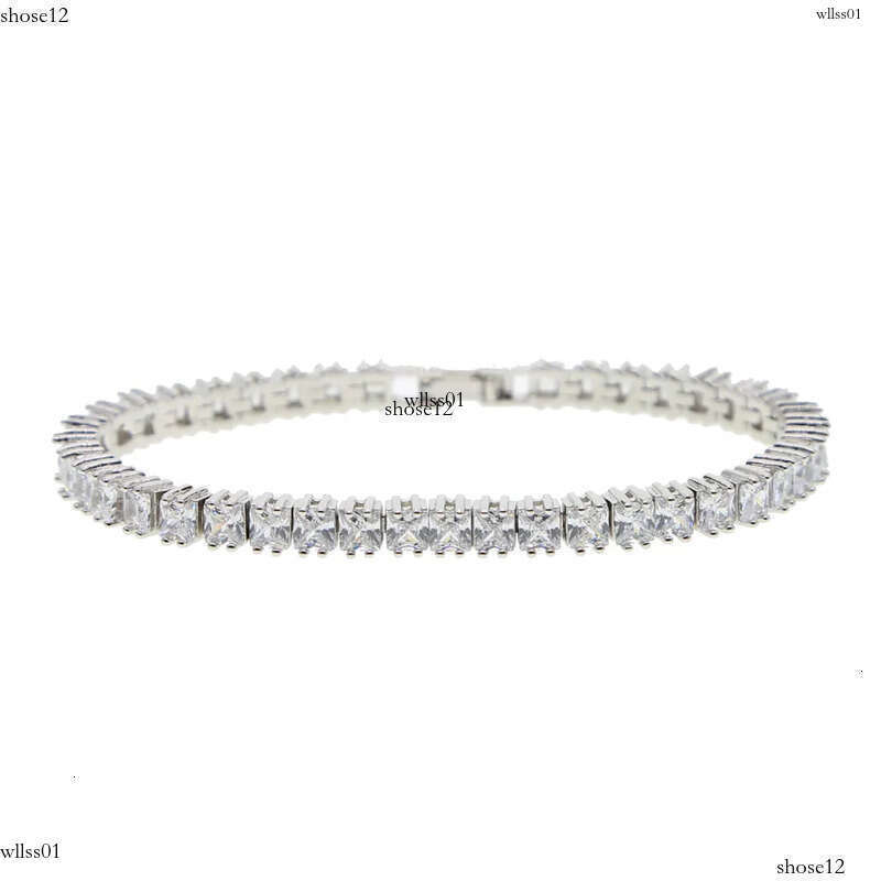 Hip Hop 3mm-4mm-5mm6mm Tennis Men's Chain Women's Pulseiras Jewelry Bracelet